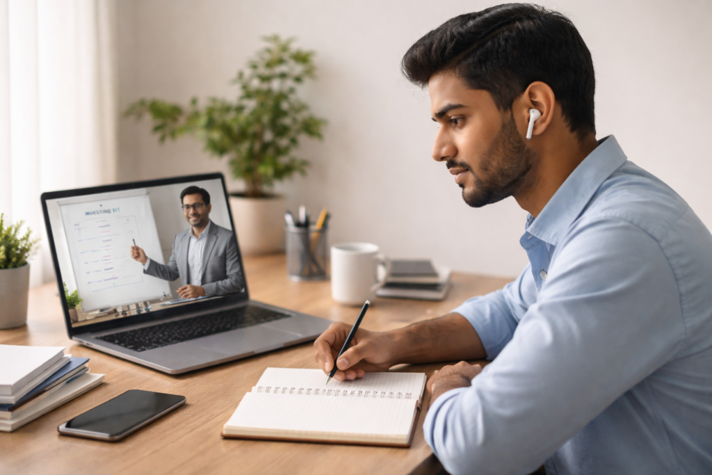 Investment education videos focused on long-term investing and financial clarity