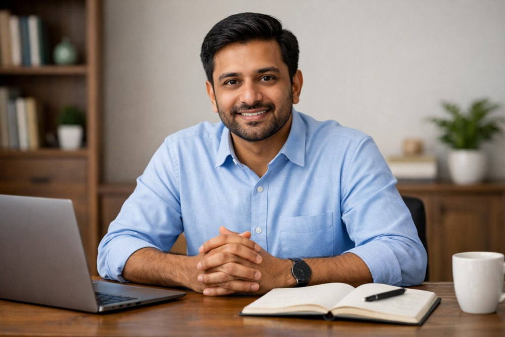 Indian investor learning mutual fund basics for long-term financial planning